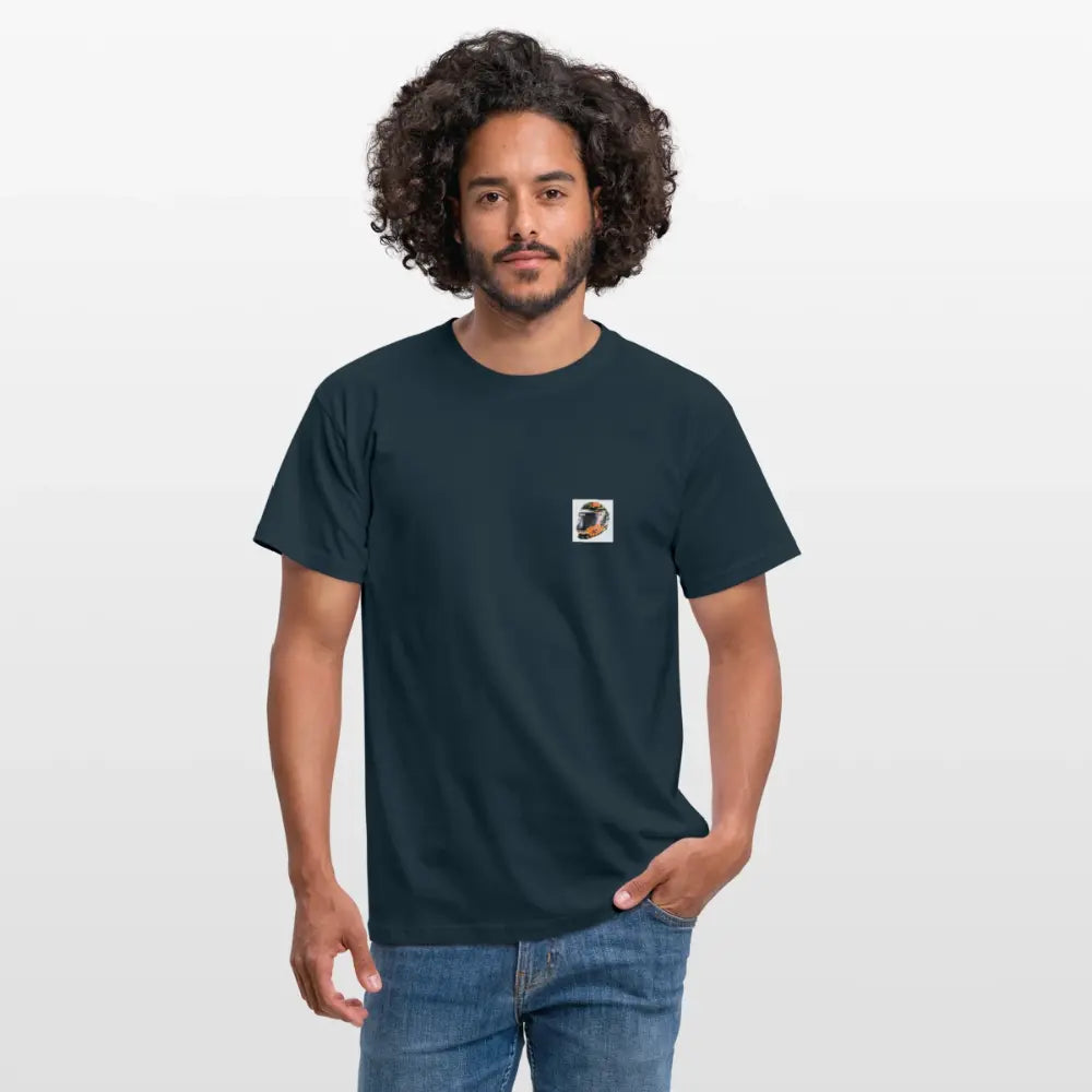 Männer T-Shirt Motorsport Baumwolle Detailmotiv